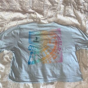 baby blue graphic tee, size S